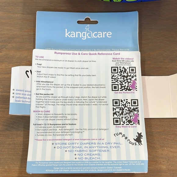 Kanga Care Rumparooz Cloth Diaper Reusable One Size Pocket Diaper - Picture 6 of 8